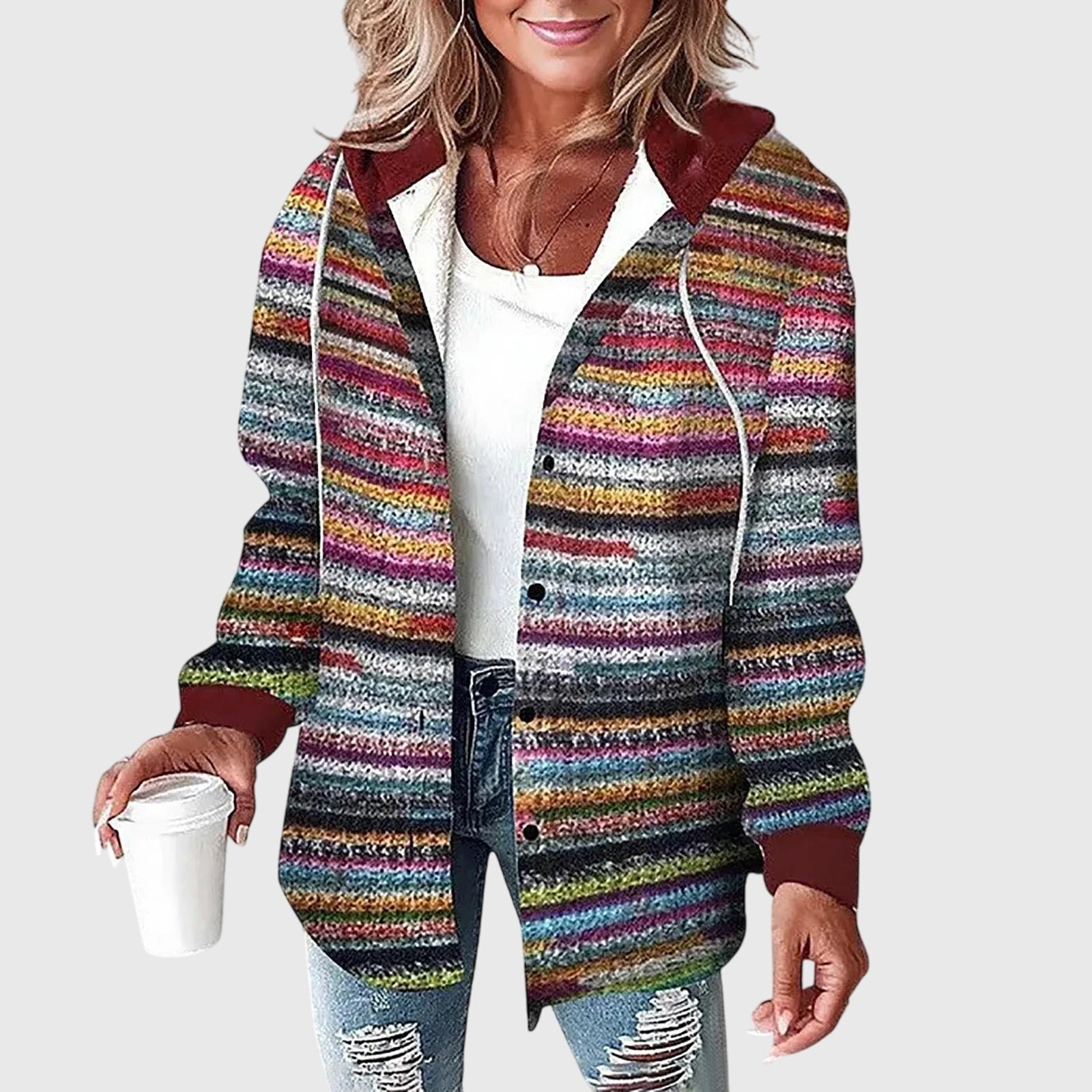 Martina™ | Women's Mesh Jacket with Button Placket
