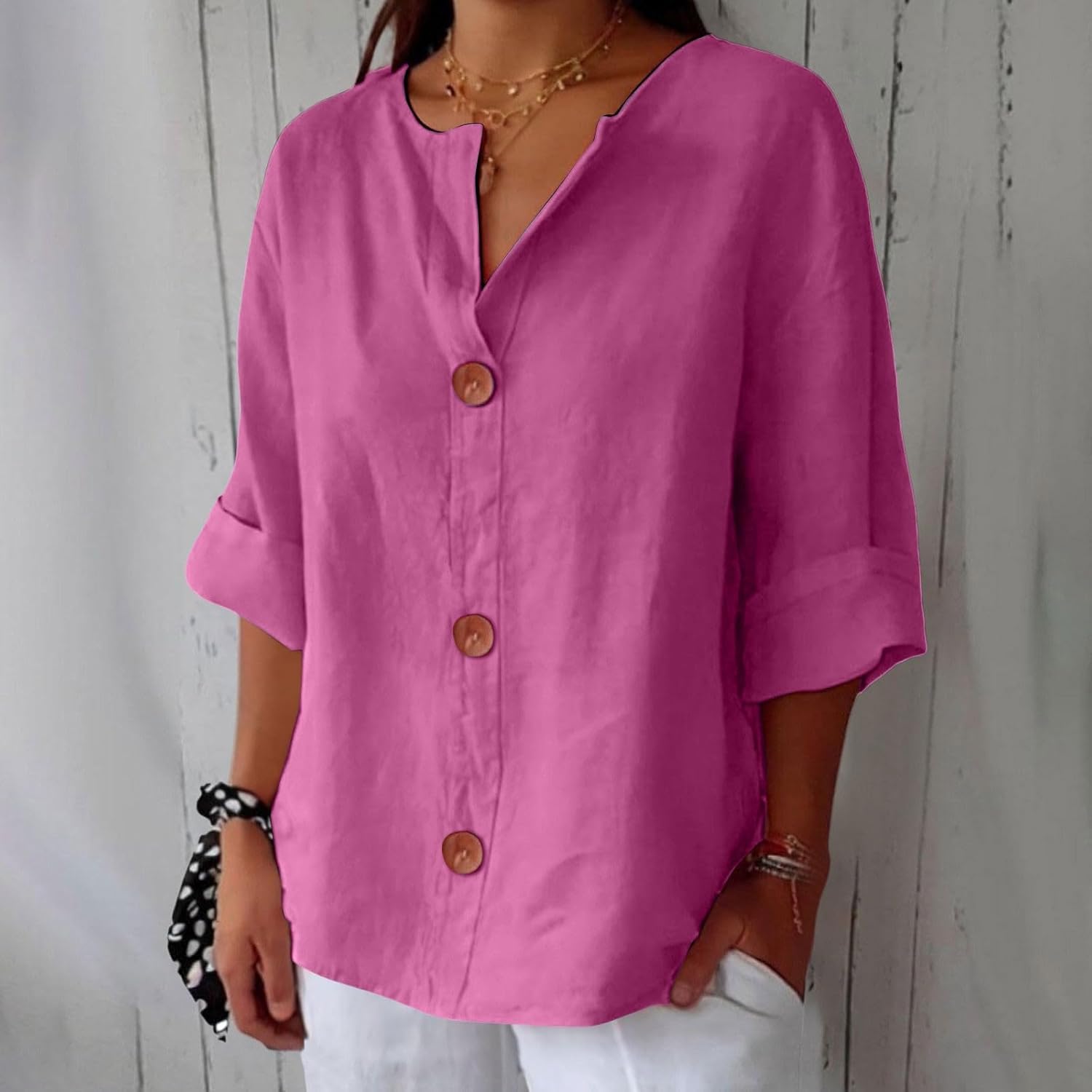 Ruby | Casual Linen Blouse